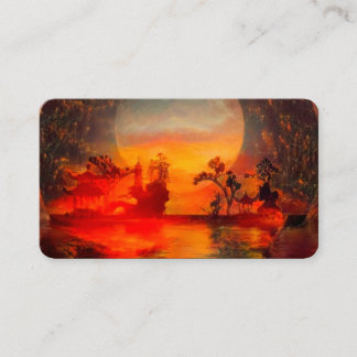 Tarjeta De Visita Paisaje oriental