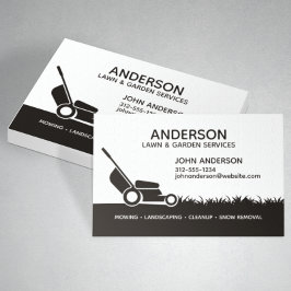 Tarjeta De Visita Paisaje profesional moderno y cuidado del césped