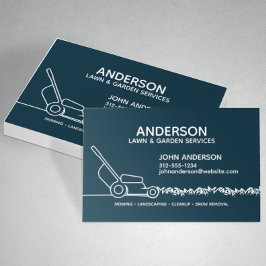 Tarjeta De Visita Paisaje profesional moderno y cuidado del césped
