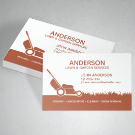 Tarjeta De Visita Paisaje profesional moderno y cuidado del césped