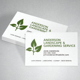 Tarjeta De Visita Paisaje profesional moderno y cuidado del césped
