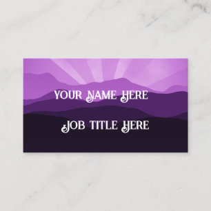 Tarjeta De Visita Paisaje púrpura