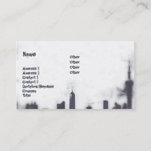 Tarjeta De Visita Paisaje urbano - negocio