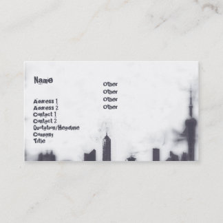 Tarjeta De Visita Paisaje urbano - negocio