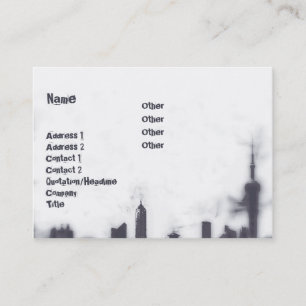 Tarjeta De Visita Paisaje urbano - rechoncho