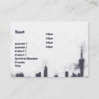 Tarjeta De Visita Paisaje urbano - rechoncho