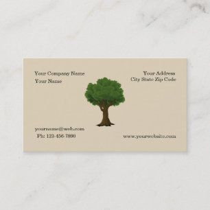 Tarjeta De Visita Paisaje y cuidado del jardín verde