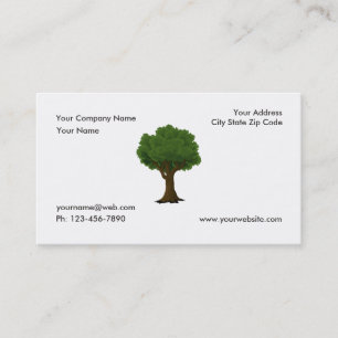 Tarjeta De Visita Paisaje y cuidado del jardín verde