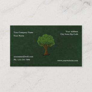 Tarjeta De Visita Paisaje y cuidado del jardín verde