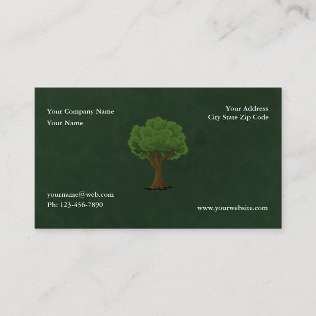 Tarjeta De Visita Paisaje y cuidado del jardín verde (Anverso)