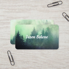 Tarjeta De Visita paisajes fotográficos de pinos de montaña