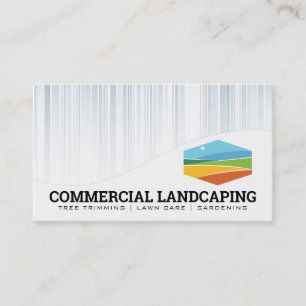 Tarjeta De Visita Paisajismo Comercial Césped Servicios de Jardi
