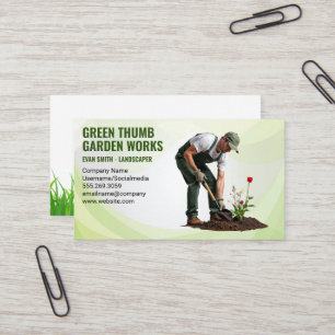 Tarjeta De Visita Paisajismo   Flores de jardinería