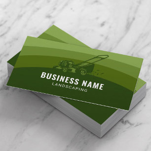 Tarjeta De Visita Paisajismo Green Shades Cuidado Profesional del Cé