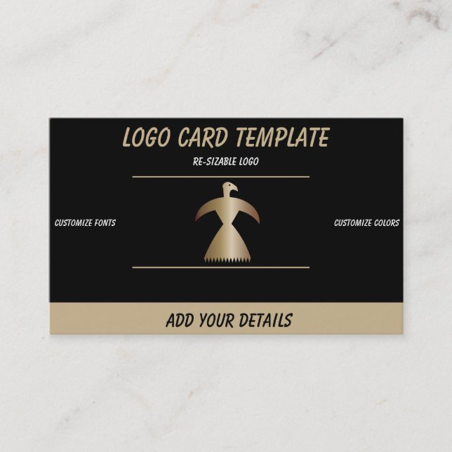 Tarjeta De Visita Pájaro Fénix de animales prehistóricos (Anverso)