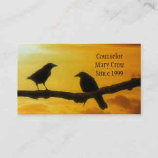 Tarjeta De Visita Pájaros bajo la luz del sol