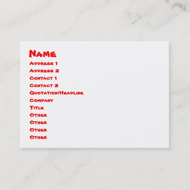 Tarjeta De Visita ¡Palabra! (Anverso)