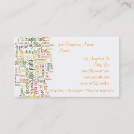 Tarjeta De Visita Palabras de motivación #2