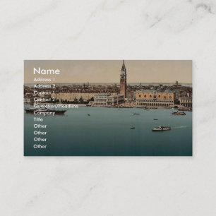 Tarjeta De Visita Palacio de los Perros, Venecia, Italia fotochrom v