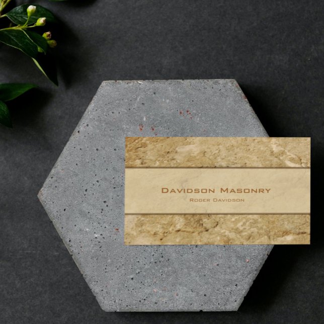 Tarjeta de visita Pale Stone (Pale Stone Business Card)