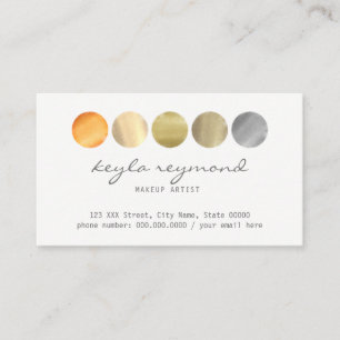 Tarjeta De Visita paleta de colores de maquillaje / artista de maqui