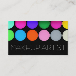 Tarjeta De Visita Paleta de Sombras de Ojos Coloridas Cosméticos par