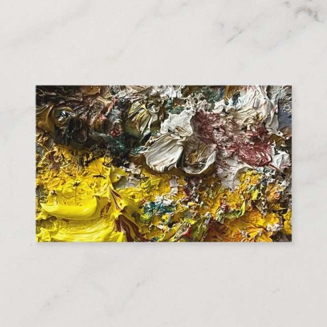 Tarjeta De Visita Paleta del artista #1 (Anverso)