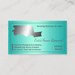 Tarjeta De Visita Palidez y eliminación de la nieve