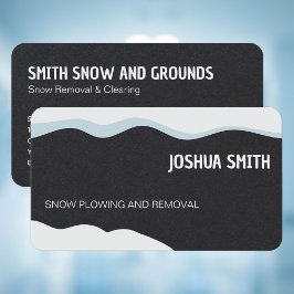 Tarjeta De Visita Palidez y eliminación de la nieve