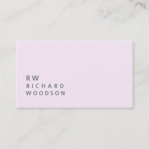 Tarjeta De Visita Pálido suave de moda Femenino BabY rosa  Mínimo