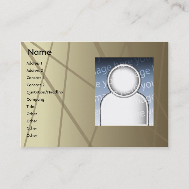 Tarjeta De Visita Palillos de Brown - rechonchos (Anverso)