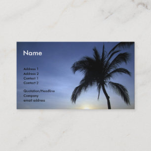 Tarjeta De Visita palma i