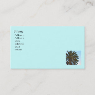 Tarjeta De Visita palmera