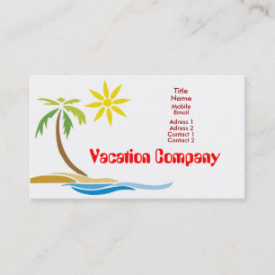 Tarjeta De Visita Palmera