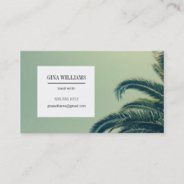 Tarjeta De Visita Palmera tropical