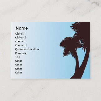 Tarjeta De Visita Palmeras - rechonchas