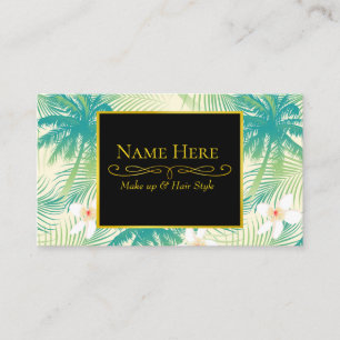 Tarjeta De Visita Palmeras tropicales de verano