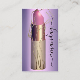 Tarjeta De Visita Palo de labios de maquillaje profesional QR Código