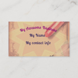 Tarjeta De Visita Palo de labios retro