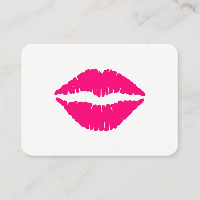 Tarjeta De Visita Palo de labios rosados (Anverso)