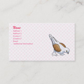 Tarjeta De Visita Paloma del carro