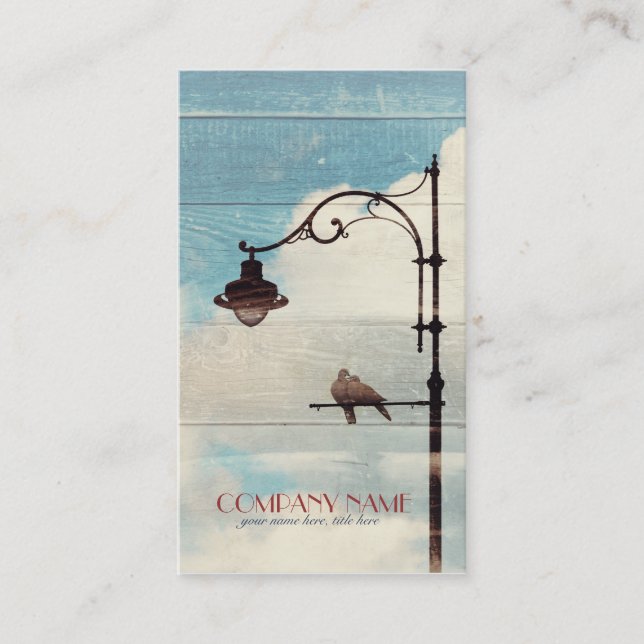 Tarjeta De Visita Palomas de la tortuga - amor y fidelidad (Anverso)