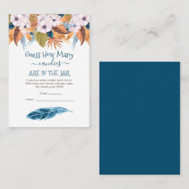 Tarjeta De Visita Pampas Grass adivina a los caramelos en el juego d