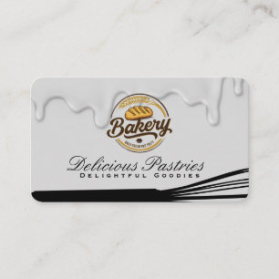 Tarjeta De Visita Pan de panadero   Pasteles   Batidor