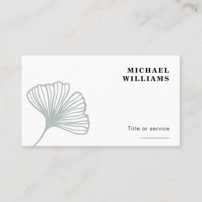 Tarjeta De Visita Pan moderno de Ginkgo (Anverso)