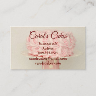 Tarjeta De Visita Panaderas de diseño de pasteles para personalizado