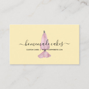 Tarjeta De Visita Panadería Amarillo Limón