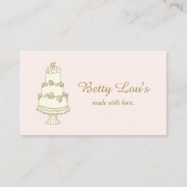 Tarjeta De Visita Panadería Boda Pastelería