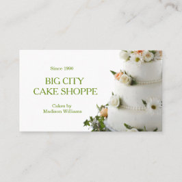 Tarjeta De Visita Panadería Business Elegant Cake