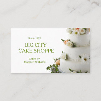 Tarjeta De Visita Panadería Business Elegant Cake